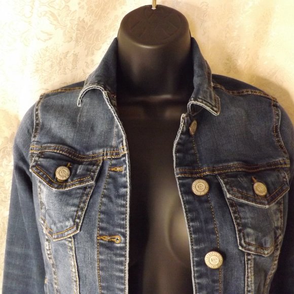 Aeropostale Jean Jacket- Women's XS - Picture 3 of 14